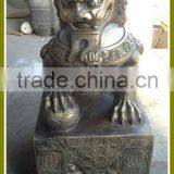 landscaping bronze lion statue