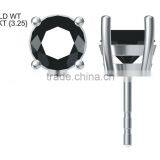 Natural Black Diamond Rarring From The Bottom Manufacturer Jeweler