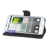 C&T 2015 New Fsahion Best Sell Flip Leather Wallet Cover for Huawei Ascend G730 thumbnail-6
