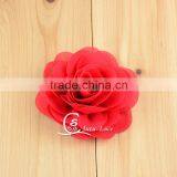 28colors chiffon flower for garment accessories brooch fabric flowers - handmade decorative flowers
