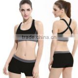 Quick-dry Sports bra set shakeproof ladies running fitness vest wireless running bra yoga sport bra sexy Womens Tracksuits set