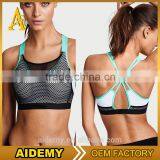 High Quality Women Sports Wear Wholesale Beautiful Bra Sexy Bra Design Women Mesh Sports Bra thumbnail-1