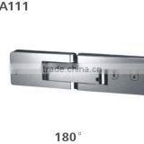 180 Degree Glass to Wall Brass Glass Hinge thumbnail-1