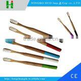 2016 Biodegradable Colourful Round Handle Wooden Bamboo Toothbrush thumbnail-1