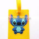 China Supplier Wholesale Animation PVC Luggage Tags Custom Shaped Travel Bag Tag