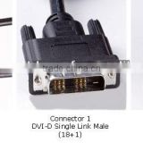 DVI-D Single Link (18+1 pin) Male to DFP HPCN20 Male Cable Length 9.8 feet (3 meters) Supports LCD resolutions