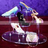 Wholesale Organic Glass Acrylic Shoe Display Stand thumbnail-2