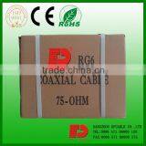 RG59 Coaxial Cable With Messenger Copper Communication Cable Foam PE thumbnail-1