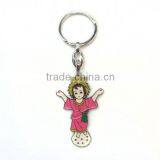 religious angel zinc alloy keychain ,latest design alloy angel keychain