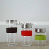 High Borosilicate Glass Jar Glass Tank With Stainless Steel Lid 300ml Handmade Glassware QM419 thumbnail-2