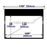 High End Home Theater Use 120" Inch Electric Motorized HD Projection Screen