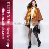 2015 HOT Fashion Yellow Sexy Woman Cashmere Overcoat Winter Dress thumbnail-5