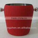 1.0L Stainless Steel Wine Ice Bucket With Handle thumbnail-4