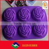 Silicone Heart Shaped Flower Shape Cake Mold thumbnail-5