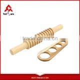 Silicone Pastry Pizza Pasta Hand Rolling Pin Dough Roller Kitchen Baking Tool thumbnail-1