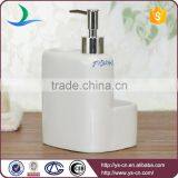 Bathroom Accessories Blue Square Floral Ceramic Foam Hand Soap Dispenser thumbnail-3