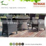 YH-5032 Strong Construction Rattan Weaving Compact Dining Table and Chairs thumbnail-1
