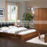 Contemporary Bedroom Solid Wooden Storage Bed, Natural Wood Bedroom Furniture Set,Graceful Solid Wood Box Bed thumbnail-1
