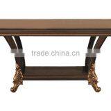 European Classic Long Rectangle Dining Table Set With Arm Chair And Side Chair/Italian Home Dining Room Furniture(MOQ=1 SET) thumbnail-5