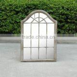 Vintage Style Rustic Garden Mirror Natural Beautiful Reflect thumbnail-1