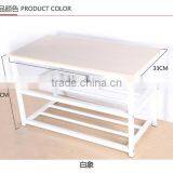 VIVINATURE Micro Fabric Shoe Rack Storage Organizer and Hallway Bench thumbnail-2