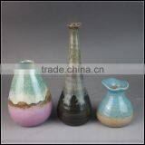Mini Black Blue and Purple Multiple Glazed Flower Shop Mini Stoneware Vase thumbnail-5