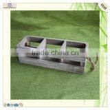 Wholesale 3 Compartments Double String Handle Wooden Wine Crates thumbnail-1