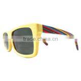 Real Bamboo Rainbow Wood Sunglasses Fashion Glasses Wholesale thumbnail-2