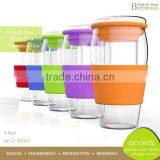 Double Wall Heat Resistant Glass Jug With Silicone Cap thumbnail-3