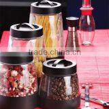 Big Soled Glass Storage Jar With Metal Casing thumbnail-1