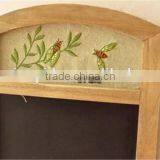 Antique Blackboard With Hangers Shop Signs Message Writing Chalkboard With Embroidery Cafe Wall Decoration 26*39cm thumbnail-3