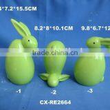 Ceramic Rabbit Deco-color Glazed Porcelain Raddit-pottery Rabbit-ceramic Animal thumbnail-1