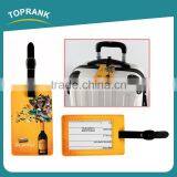 Toprank Wholesale Manufacturing Fashion Custom Full Color Printed PVC Luggage Tag Wedding Gift Luggage Tag thumbnail-1