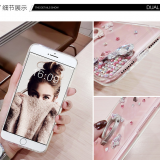 Silicone Cell Phone Case Diamond Mobile Phone Cases for IPhone7/7Plus/6/6s/6plus/6splus Tpu Soft Case With Ring Holder thumbnail-2