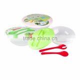 Food Grade Plastic 4pcs Mixing Salad Bowl thumbnail-1