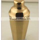 Stainless Steel Cocktail Shaker With Brass Finish thumbnail-1