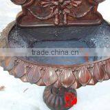 Cast Garden Bronze Lion Head Water Fountain Sculpture Statue thumbnail-4