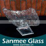 China Manufacture Cheap Clear Leaf Shape Glass Plate thumbnail-3