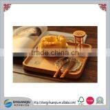 Natural Dessert Wood Tray Wood Serving Tray Wooden Serving Tray Platter Tea Tray thumbnail-1
