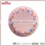 12inch Modern Blue Color Flat Elegant Durable Melamine Appetizer Plate With English Letters Design thumbnail-2