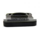 5/8" Chin Strap Buckle, Plastic Adjustable Buckle With Teeth, Plastic Adjustable Loop With Teeth in Black thumbnail-4