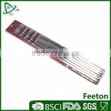 6pcs Stainless Steel Bbq Baking Skewers Set With Hanging Hole thumbnail-1