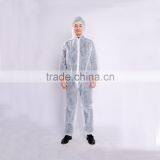Made in China Blue Antistatic Clothing / Cleanroom Garment / Esd Lab Coat With Hood thumbnail-1