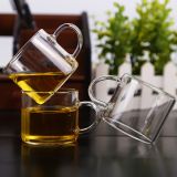 Mini glass cup for coffee and tea kungfu tea cup glass wine cup wholesale glass cup for resturant and hotel