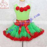 Wholesale Christmas Baby Girls Clothing Set , Christmas Pettiskirt Set thumbnail-1