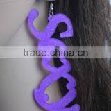 2015 Large Size Letter Punk Earring Jewelry Hip Hop Custom Acrylic Initial Letter Earring New Design Acrylic Alphabet Earrings thumbnail-3