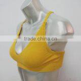 2016 Women Knitted Seamless Cashmere Sport Bra Yoga Bra on TV thumbnail-1