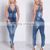 Zm50320b Women Long Trousers Jeans Sexy Hollow Out Slim Ladies Jumpsuits thumbnail-4