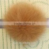 Fur Pom Pom Fluffy Genuine Fox /raccoon/rabbit Fur Ball Keychain Fur Key Ring Fur Bag Charm Women Bag Accessories thumbnail-3