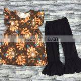 Silk Milk Summer Children Sleeveless Outfit With Chicken Prints Back to School Sets thumbnail-2